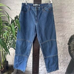 HARLEY DAVIDSON Blue Motorcycle Biker Moto Jeans Size 38” x 32”